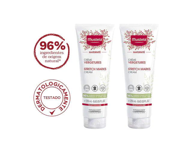 Kit Prevenção de Estrias – 2 Mustela Maternité Creme Estrias 250 ml com 70% na 2ª unidade